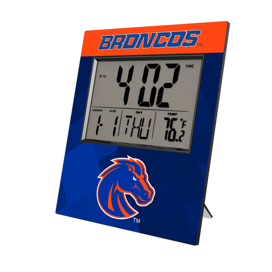 Boise State Broncos Color Block Wall Clock-0
