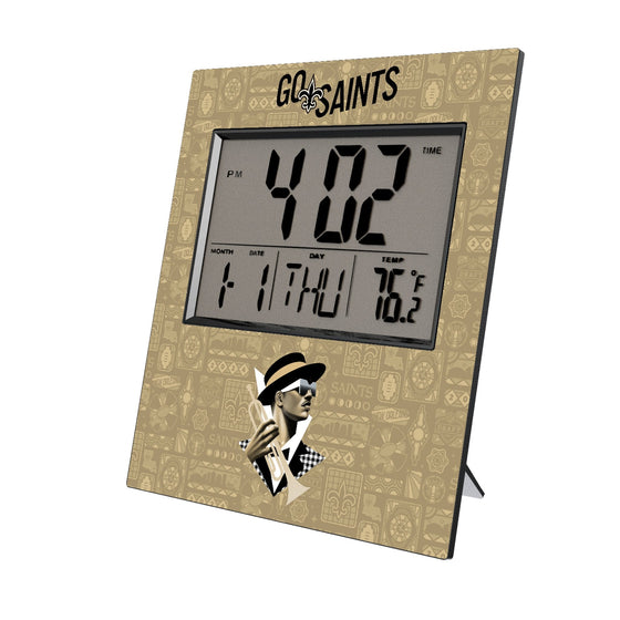 New Orleans Saints 2024 Illustrated Limited Edition Wall Clock-0
