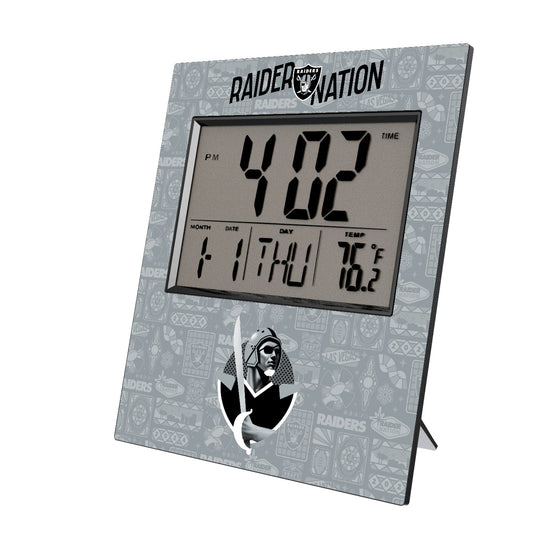 Las Vegas Raiders 2024 Illustrated Limited Edition Wall Clock-0