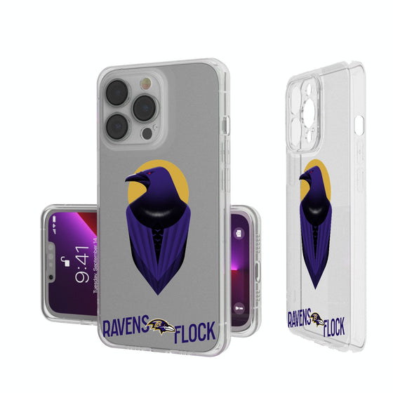 Baltimore Ravens 2024 Illustrated Limited Edition Clear Phone Case-0