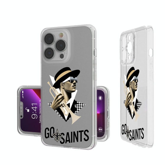 New Orleans Saints 2024 Illustrated Limited Edition Clear Phone Case-0