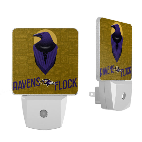 Baltimore Ravens 2024 Illustrated Limited Edition Night Light 2-Pack-0