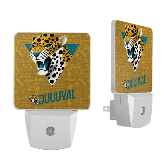 Jacksonville Jaguars 2024 Illustrated Limited Edition Night Light 2-Pack-0