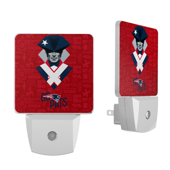 New England Patriots 2024 Illustrated Limited Edition Night Light 2-Pack-0