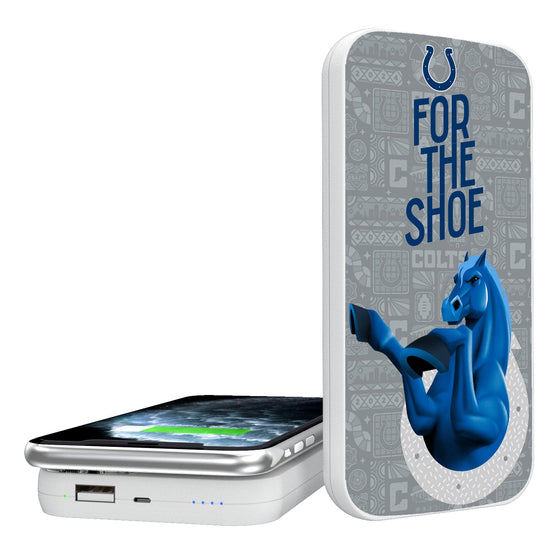 Indianapolis Colts 2024 Illustrated Limited Edition 5000mAh Portable Wireless Charger-0