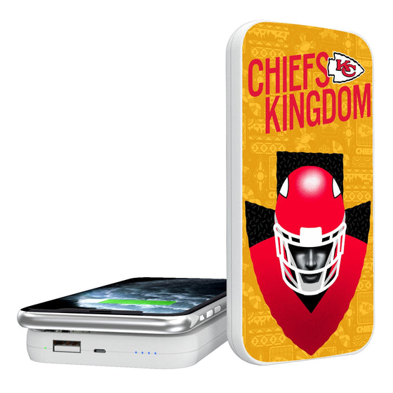 Kansas City Chiefs 2024 Illustrated Limited Edition 5000mAh Portable Wireless Charger-0