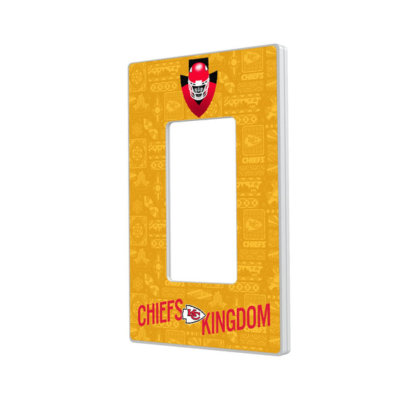 Kansas City Chiefs 2024 Illustrated Limited Edition Hidden-Screw Light Switch Plate-1