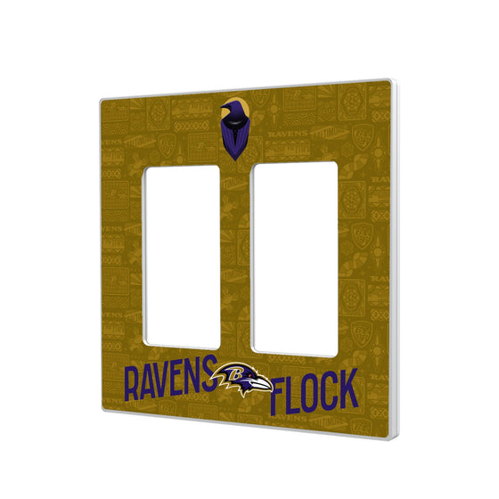 Baltimore Ravens 2024 Illustrated Limited Edition Hidden-Screw Light Switch Plate-3