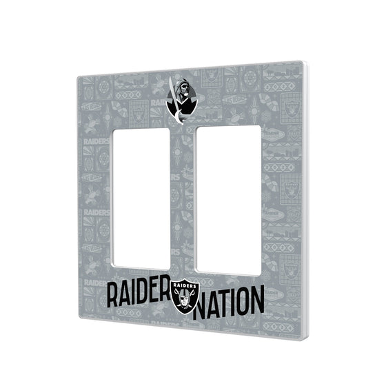 Las Vegas Raiders 2024 Illustrated Limited Edition Hidden-Screw Light Switch Plate-3