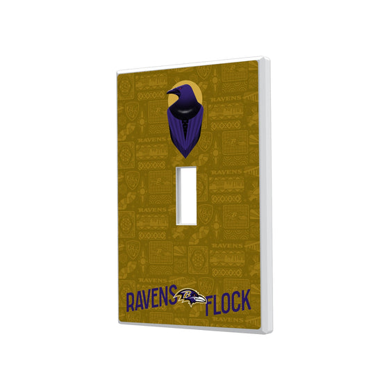 Baltimore Ravens 2024 Illustrated Limited Edition Hidden-Screw Light Switch Plate-0