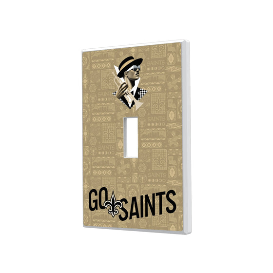 New Orleans Saints 2024 Illustrated Limited Edition Hidden-Screw Light Switch Plate-0