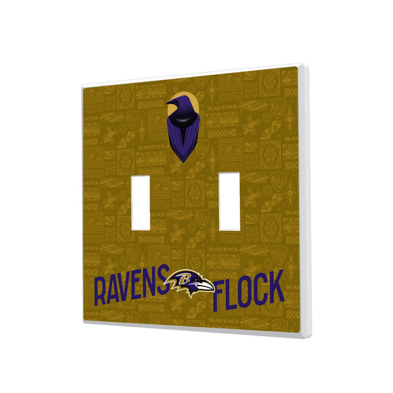 Baltimore Ravens 2024 Illustrated Limited Edition Hidden-Screw Light Switch Plate-2