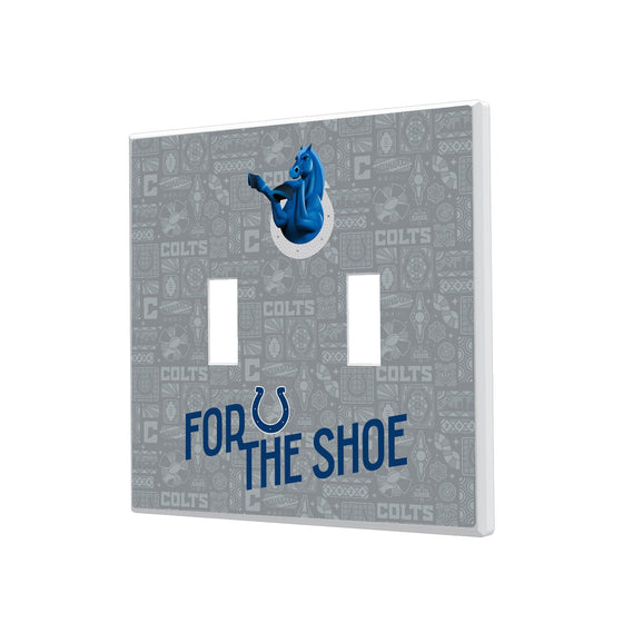Indianapolis Colts 2024 Illustrated Limited Edition Hidden-Screw Light Switch Plate-2