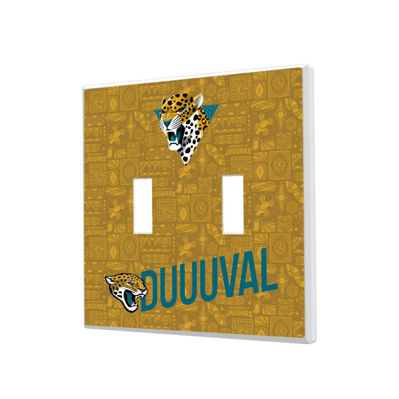 Jacksonville Jaguars 2024 Illustrated Limited Edition Hidden-Screw Light Switch Plate-2