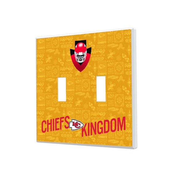 Kansas City Chiefs 2024 Illustrated Limited Edition Hidden-Screw Light Switch Plate-2