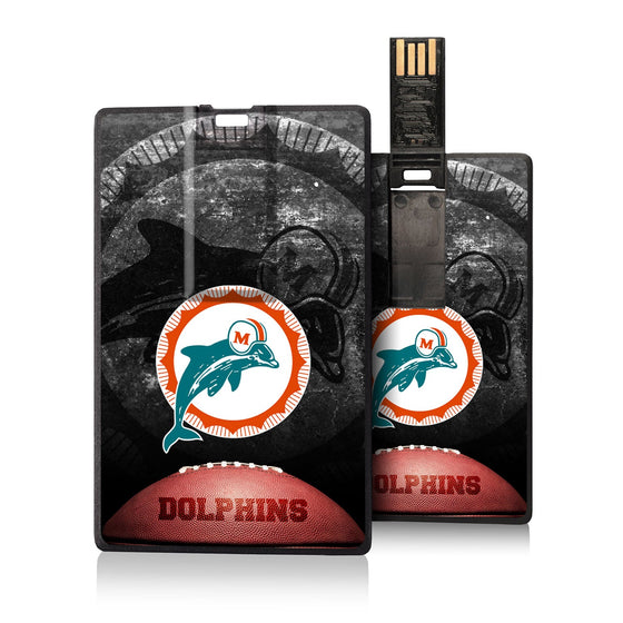 Miami Dolphins 1966-1973 Historic Collection Legendary Credit Card USB Drive 32GB-0
