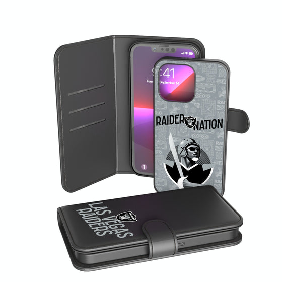 Las Vegas Raiders 2024 Illustrated Limited Edition Wallet Phone Case-0
