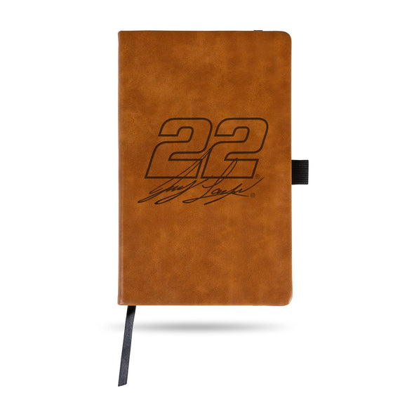NASCAR Auto Racing Joey Logano Brown Jounral/Notepad 8.25" x 5.25"- Office Accessory