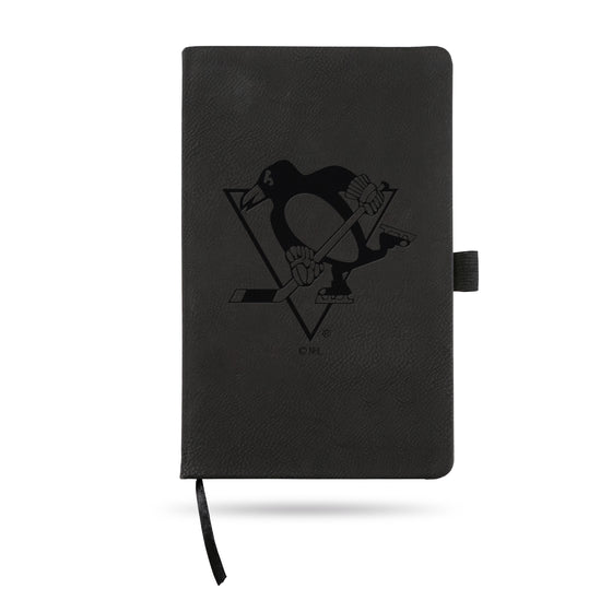 NHL Hockey Pittsburgh Penguins Black - Primary Jounral/Notepad 8.25" x 5.25"- Office Accessory