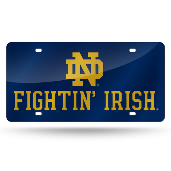 NCAA  Notre Dame Fighting Irish Fighting Irish 12" x 6" Laser Cut Tag For Car/Truck/SUV - Automobile Décor