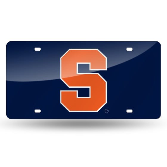NCAA  Syracuse Orange  12" x 6" Laser Cut Tag For Car/Truck/SUV - Automobile Décor