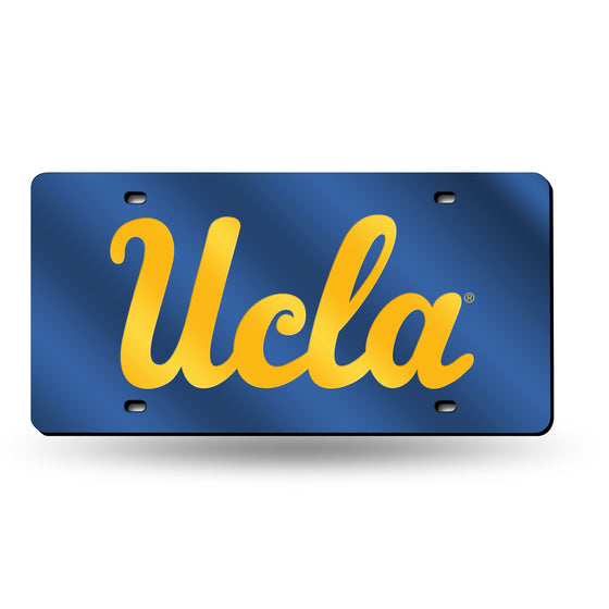 NCAA  UCLA Bruins Blue 12" x 6" Laser Cut Tag For Car/Truck/SUV - Automobile Décor