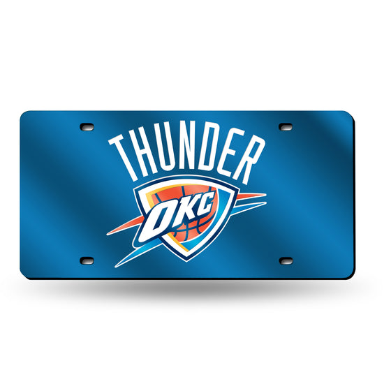 NBA Basketball Oklahoma City Thunder  12" x 6" Laser Cut Tag For Car/Truck/SUV - Automobile Décor
