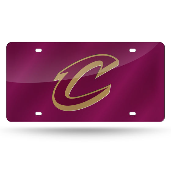 NBA Basketball Cleveland Cavaliers Colored 12" x 6" Laser Cut Tag For Car/Truck/SUV - Automobile Décor