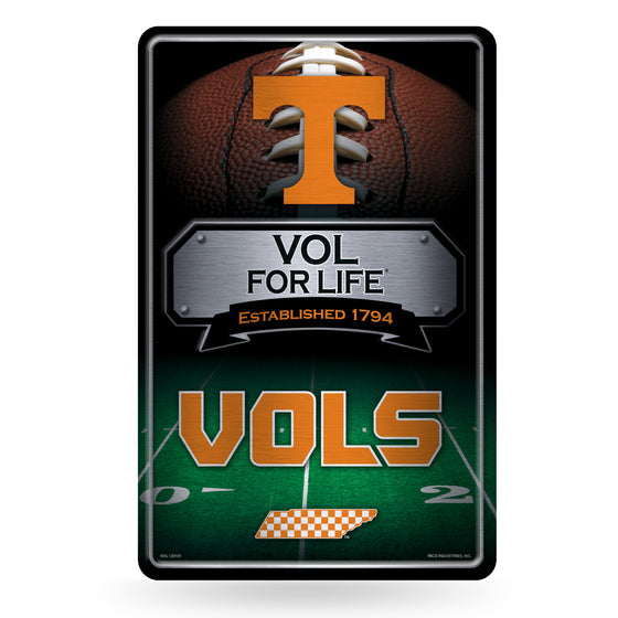 NCAA  Tennessee Volunteers  11" x 17" Large Metal Home Décor Sign