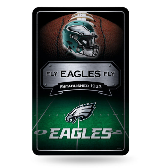 NFL Football Philadelphia Eagles  11" x 17" Large Metal Home Décor Sign