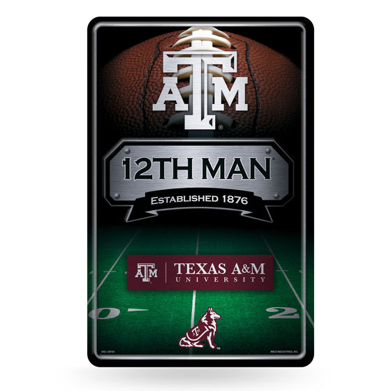 NCAA  Texas A&M Aggies  11" x 17" Large Metal Home Décor Sign