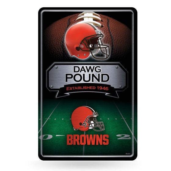 NFL Football Cleveland Browns  11" x 17" Large Metal Home Décor Sign