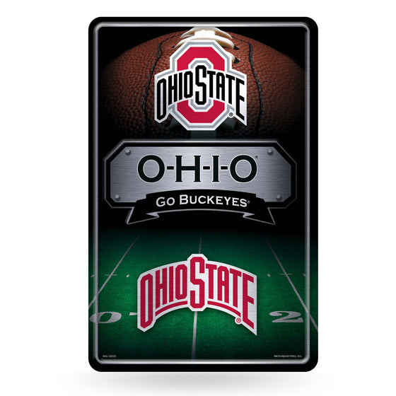NCAA  Ohio State Buckeyes  11" x 17" Large Metal Home Décor Sign