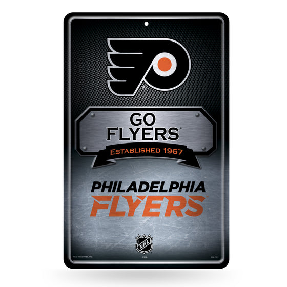 NHL Hockey Philadelphia Flyers  11" x 17" Large Metal Home Décor Sign