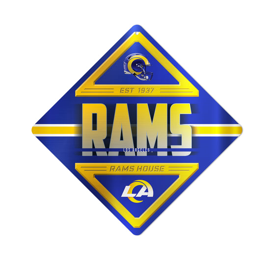 NFL Football Los Angeles Rams  Metal Sign 16.5" x 16.5" Home Décor - Bedroom - Office - Man Cave