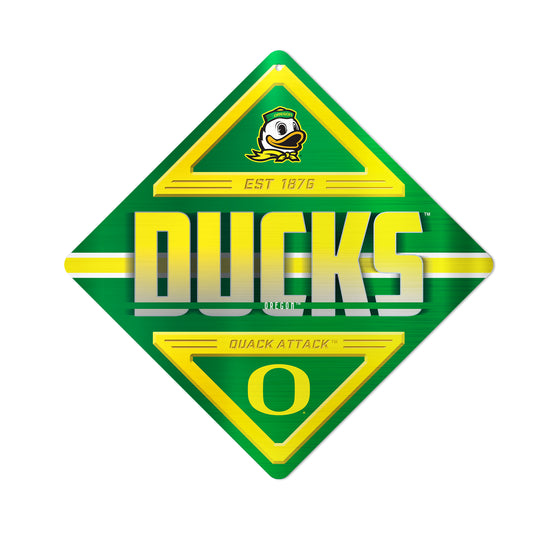 NCAA  Oregon Ducks  Metal Sign 16.5" x 16.5" Home Décor - Bedroom - Office - Man Cave