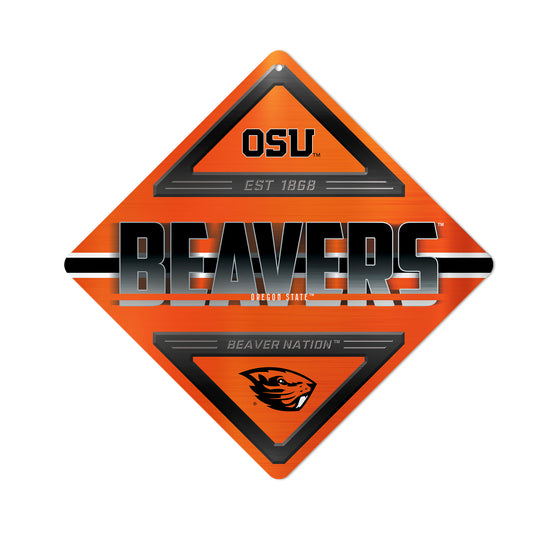 NCAA  Oregon State Beavers  Metal Sign 16.5" x 16.5" Home Décor - Bedroom - Office - Man Cave