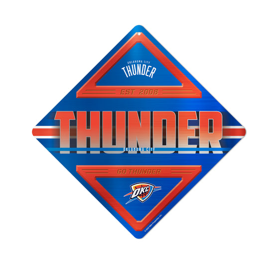 NBA Basketball Oklahoma City Thunder  Metal Sign 16.5" x 16.5" Home Décor - Bedroom - Office - Man Cave