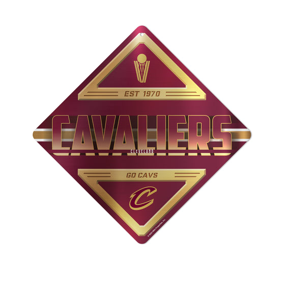 NBA Basketball Cleveland Cavaliers  Metal Sign 16.5" x 16.5" Home Décor - Bedroom - Office - Man Cave