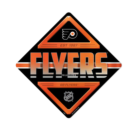 NHL Hockey Philadelphia Flyers  Metal Sign 16.5" x 16.5" Home Décor - Bedroom - Office - Man Cave