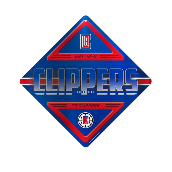 NBA Basketball Los Angeles Clippers  Metal Sign 16.5" x 16.5" Home Décor - Bedroom - Office - Man Cave