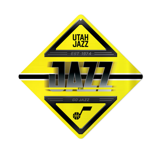 NBA Basketball Utah Jazz  Metal Sign 16.5" x 16.5" Home Décor - Bedroom - Office - Man Cave