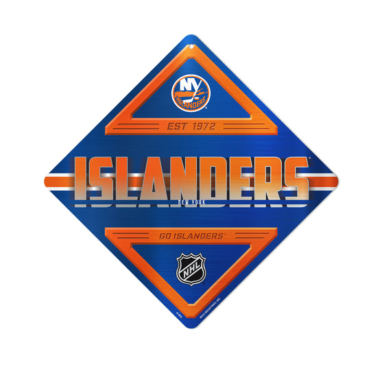 NHL Hockey New York Islanders  Metal Sign 16.5" x 16.5" Home Décor - Bedroom - Office - Man Cave