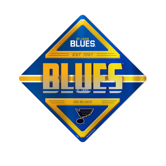 NHL Hockey St. Louis Blues  Metal Sign 16.5" x 16.5" Home Décor - Bedroom - Office - Man Cave