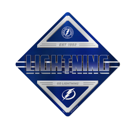 NHL Hockey Tampa Bay Lightning  Metal Sign 16.5" x 16.5" Home Décor - Bedroom - Office - Man Cave