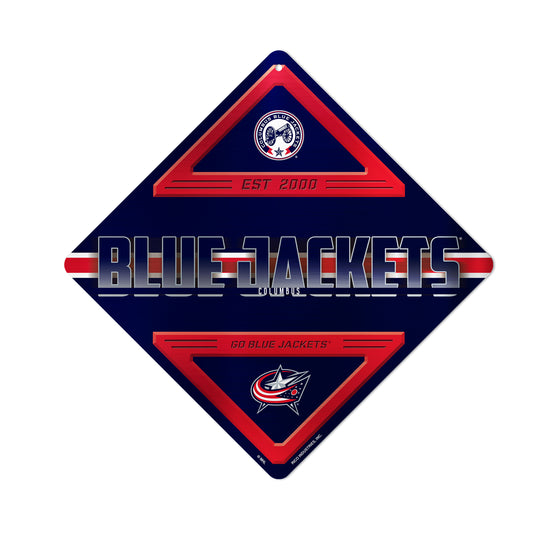 NHL Hockey Columbus Blue Jackets  Metal Sign 16.5" x 16.5" Home Décor - Bedroom - Office - Man Cave