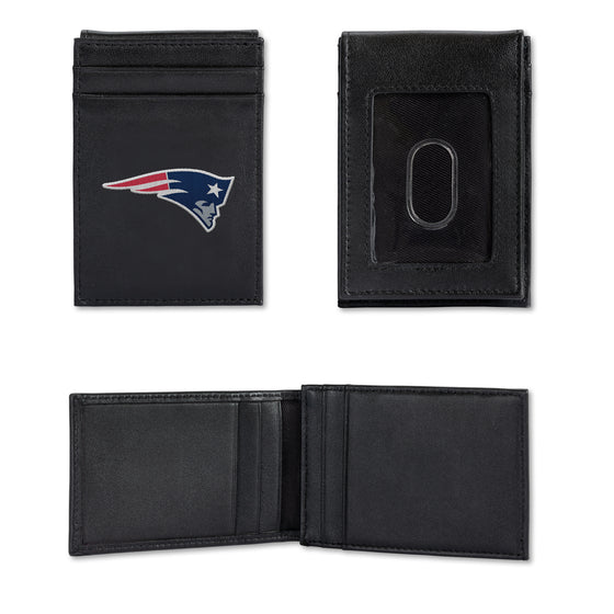 NFL Football New England Patriots  Embroidered Front Pocket Wallet - Slim/Light Weight - Great Gift Item