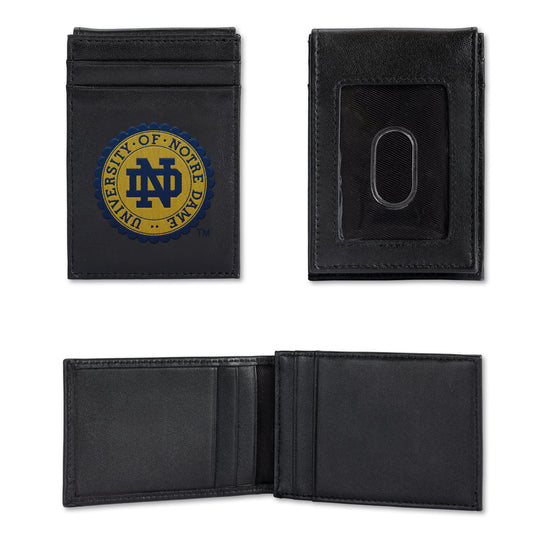 NCAA  Notre Dame Fighting Irish  Embroidered Front Pocket Wallet - Slim/Light Weight - Great Gift Item