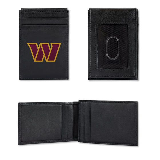 NFL Football Washington Commanders  Embroidered Front Pocket Wallet - Slim/Light Weight - Great Gift Item