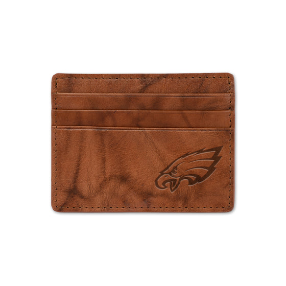 NFL Football Philadelphia Eagles  Embossed Leather Credit Cart Wallet
